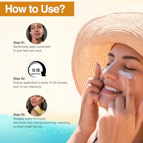 NOURISH MANTRA Ray Rescue Sunscreen/Sunscreen SPF 50/ With Hyaluronic Acid, Aquaxyl, Aloe Vera Extracts & Ashwagandha Extracts/No White Cast, (60 ml (Pack of 1))