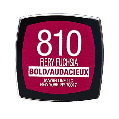 Maybelline New York Color Sensational Pink Lipstick Matte Lipstick, Fiery Fuchsia, 0.15 Ounce, Pack of 1