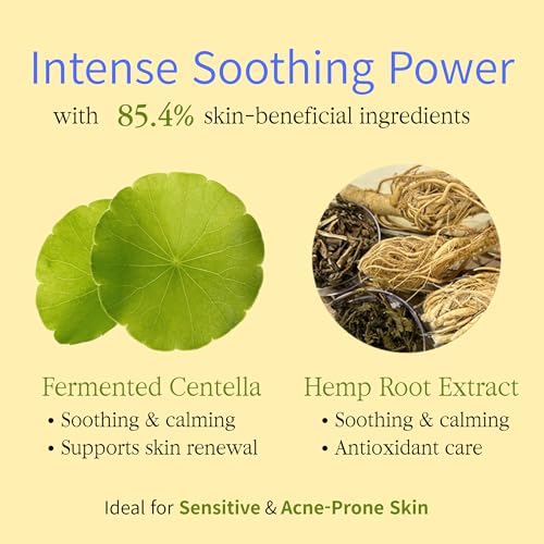CICA CANABI Skin Barrier Repair & Soothing Serum(1.7 fl oz) with Lactobacillus Ferment, Fermented CICA & Hemp Root Complex ? Microbiome Boosting & Quick Lasting Soothing for Healthy Natural Glow