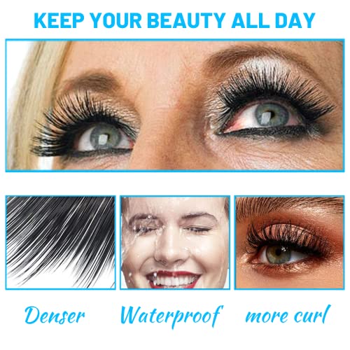 Mascara for Women 60+ | Waterproof, Hypoallergenic, Volumizing (2 Pack)