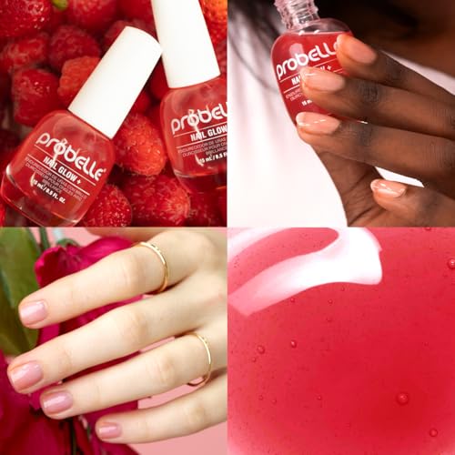 Probelle Nail Glow + Strengthener with Sheer Jelly Tint – 0.5 oz