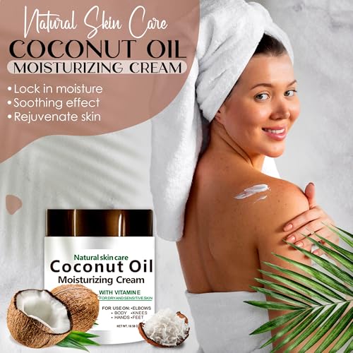 Coconut Cream 300ml ? Moisturizing Body Lotion for Dry Skin ? Nourishing Cream for Skin & Body ? Natural Coconut Moisturizer for Women & Men