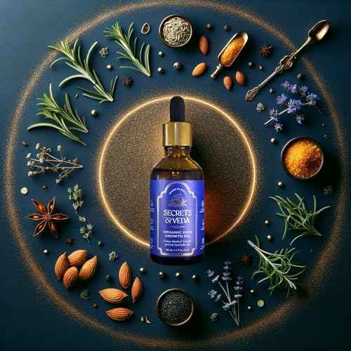 Indian Ayurveda Hair Oil? Organic Castor oil, Jojoba oil, Amla, Ashwagandha & Rosemary oil for hair growth- Repairing scalp treatment, Nourishes Split Ends & Dry Scalp