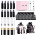 50PCS Lash Shampoo Set with Brushes & Foam Bottles for Eyelash Care