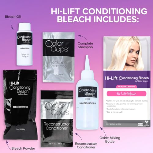 Color Oops Hi-Lift Conditioning Bleach Kit with Coconut Oil