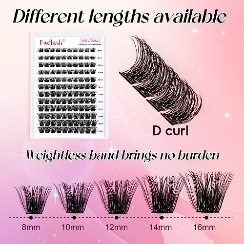 Lash Clusters DIY Eyelash Extensions 144 Pack D Curl