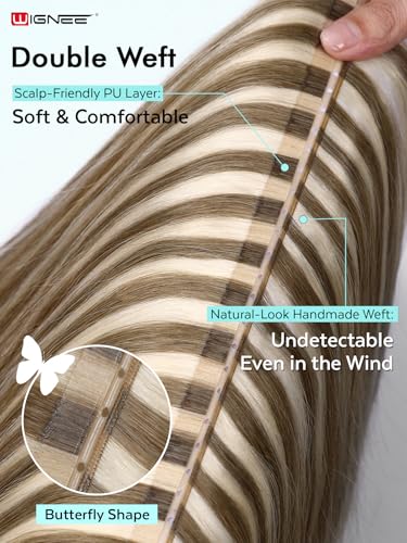 Butterfly Weft Human Hair Extensions 18 Inch 50g