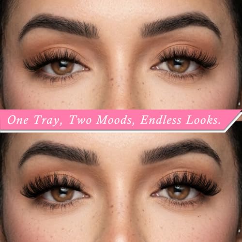 Wispy False Eyelashes 20 Pairs Cat Eye Clear Band