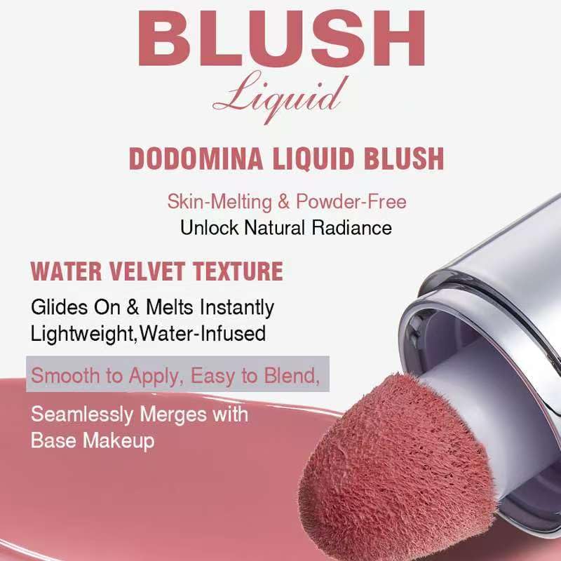 DODOMINA Liquid Blush - Long-Lasting Dewy Finish, All Skin Types