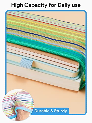 JARLINK Zipper Mesh Pouch 40 Pack | 10 Colors Pencil Case