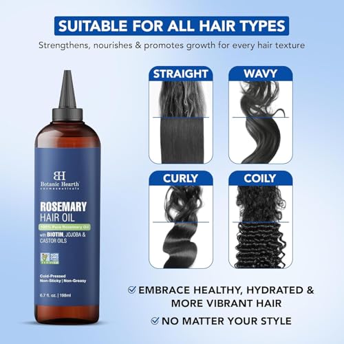 Rosemary Hair Growth Oil with Biotin & Castor Oil
