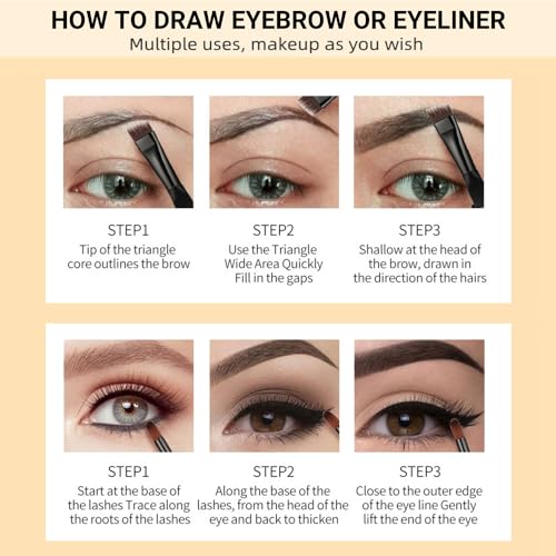 Waterproof Eyebrow Pomade by LAVONE - Long-lasting Brow Makeup