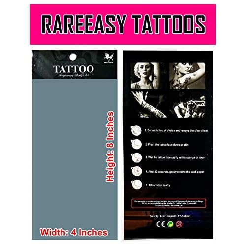 Tattoos 2 Sheets Angel Wings Cartoon Tattoo Art Fashion Temporary Tattoos Body Art Stickers Fake Waterproof Removable Stickers Party for Teens Men Women (08)