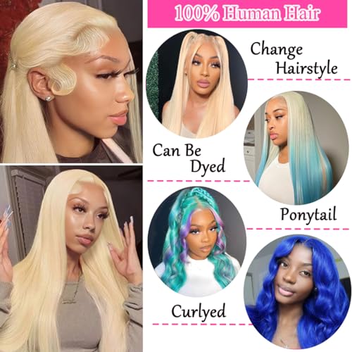 LETMIEO 613 Blonde 13x6 Lace Front Wig Human Hair 30"