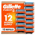 Gillette Fusion5 Razor Blade Refills, 12 Count