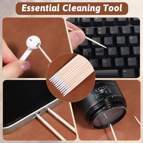 1000 Pcs Pointed Tip Cotton Swabs Makeup Precision Applicator