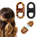 Magnetic Hair Clips for Women, 2PCS Brown & Black Non-Slip Claw Clips