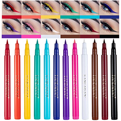 BestLand 12 Colors Liquid Eyeliner Set Waterproof