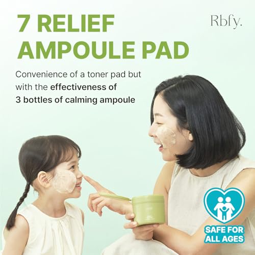 Rbfy 7 Relief Ampoule Toner Pads - Soothing Care for Sensitive Skin
