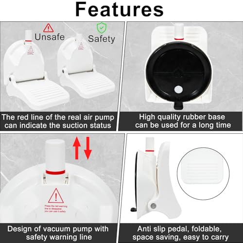 Shower Foot Rest with Strong Suction Cup, Foldable & Anti-Slip