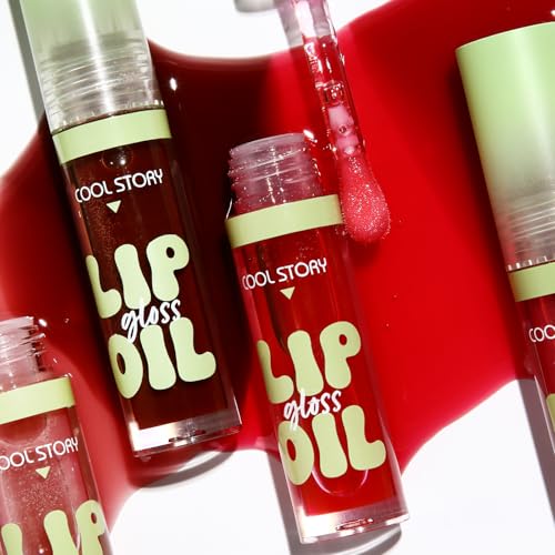 4-Pack Lip Oil Gloss with Hyaluronic Acid & Vitamin E