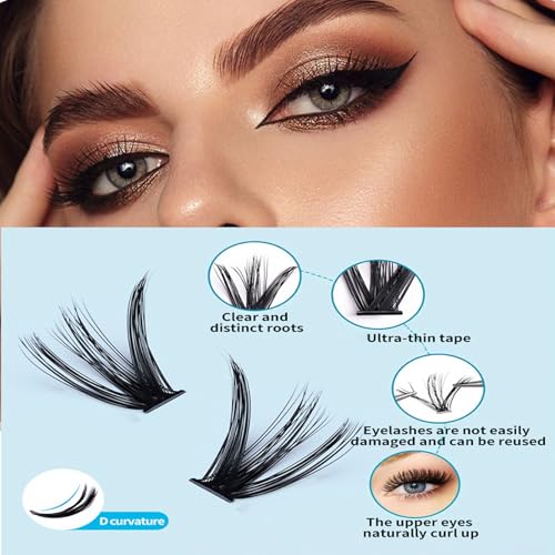 DIY Lash Clusters Kit - 640 Individual Extensions, 4 Styles, 10-16mm
