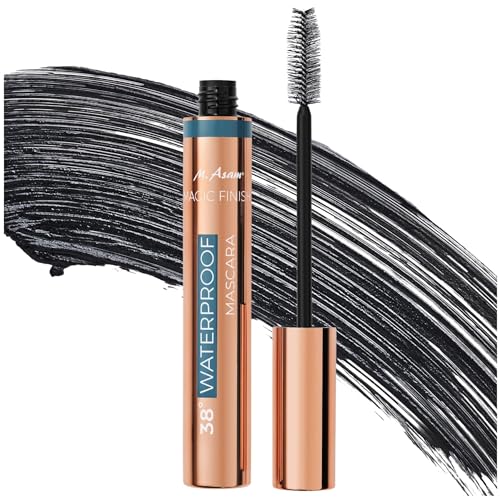 M. Asam MAGIC FINISH Waterproof Mascara Deep Black (0.41 Fl Oz), Mascara Volume and Length with Argan Oil, Easy Removal with 100.4 ¡ÆF warm water, Vegan