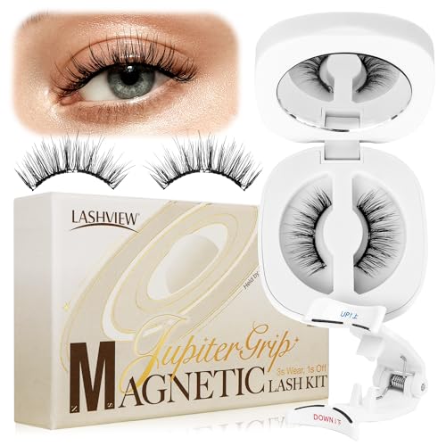 Magnetic Eyelashes with Applicator - Reusable Soft Lashes, No Glue