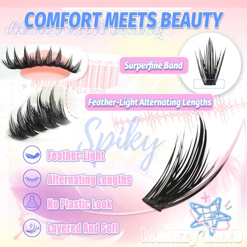 Manga Lash Clusters 8-16MM D-Curl 300Pcs Wispy Eyelash Extensions