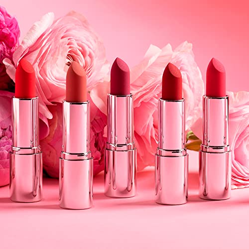 PUPA Milano Petalips Soft Matt Lipstick - Lightweight And Imperceptible - Provides Color With Buildable Intensity - Combines Comfort Of A Balm With A Matte Finish - 005 Elegant Camellia - 0.123 Oz