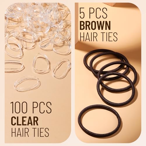 Brown Ballet Hair Accessories Kit for Kids & Women - Bun Nets, Bobby & Hair Pins