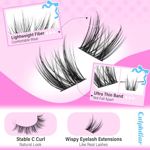 Wispy Cluster Lashes 11-13mm C-Curl DIY Eyelash Extensions