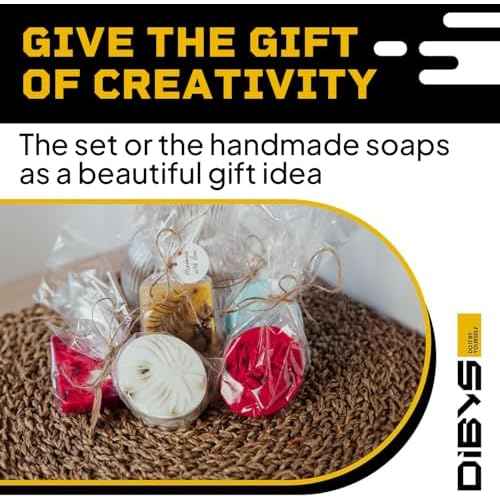 DIBYS DIY Soap Making Kit for All | SLS-Free Transparent Glycerin Soap Base | Homemade Soap Kit for Beginners with Essential Oils, Colors & Ingredients | Arts & Crafts Gift Ideas