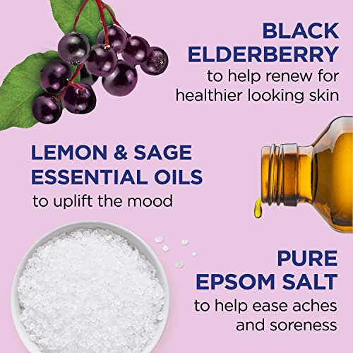 Epsom Salt Soak with Magnesium & Elderberry Scent, 3 lbs