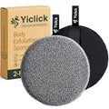 Yiclick Exfoliating Body Scrubber 2-Pack with Handle