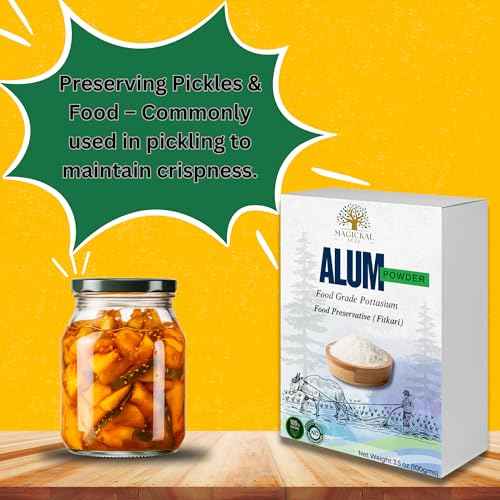 Alum Powder 3.5 oz ? 100% Pure Phitkari | Natural Piedra de Alumbre | Potassium Alum Powder for Skin, Canker Sores, Deodorant, Water Purification & DIY | Fitkari Alum | Alumbre en Polvo