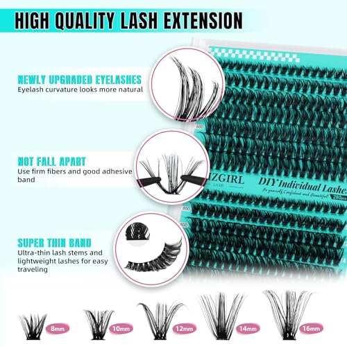 Wispy Cluster Lashes 280PCS 8-16mm DIY Eyelash Extensions