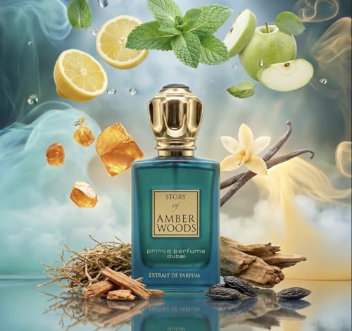 Amber Woods Extrait de Parfum for Men - 3.4 oz Luxurious Fragrance