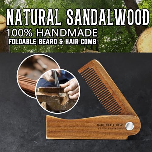 Beard Straightener for Men ? 5-Temp Heated Brush with Anti-Scald Tech ? Grooming Kit with Sandalwood Comb, Balm, Oil & Scissors ? Gifts for Father¡¯s Day, Anniversary & Birthdays