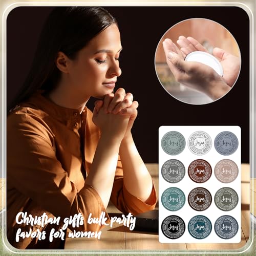 36 Pcs Pocket Jesus Compact Mirrors Bulk, Christian Easter Gifts for Women, Mini Makeup Mirrors, Easter Basket Stuffers, Church Party Favors, Religious Gifts Bulk