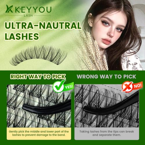 Lash Clusters Kit 120pcs Thick Volume DIY Eyelash Extensions