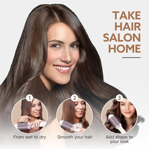 2-in-1 Blow Dryer Brush & Straightener with Ionic Ceramic