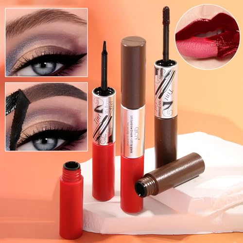 2-in-1 Peel-Off Brow Tint & Lip Stain - Water-Resistant