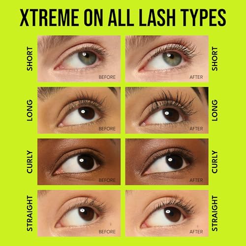 BUXOM Lash Xtension Lift Mascara, Tubing Mascara with 24HR Curl Hold & Star-Fibered Brush for Lift, Length, Volume & Smudge-Proof Wear