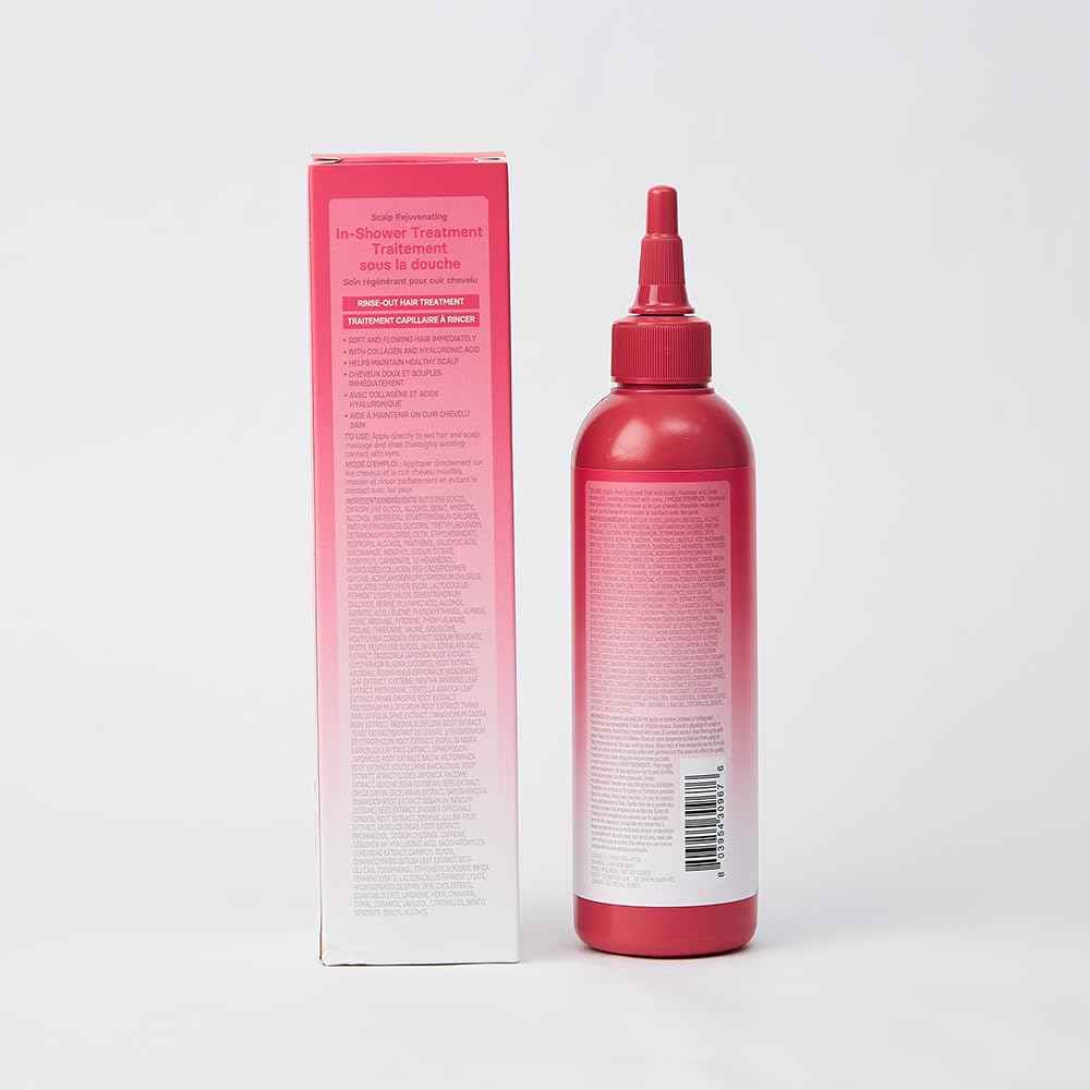 HIMALAYA PINKSALT Scalp Rejuvenating In-Shower Treatment - Rinse Out Healthy Moisturizing Hair Treatment, Scalp Treatment with Collagen, Hyaluronic Acid and Rosemary, Silicone/Sulfate Free - 8.4floz