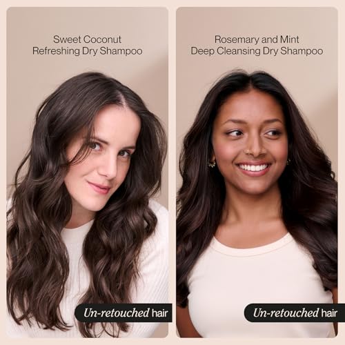 Suave Dry Shampoo Spray Variety 2-Pack ? Invigorating Rosemary & Mint, Refreshing Sweet Coconut, 4.3 Oz Ea