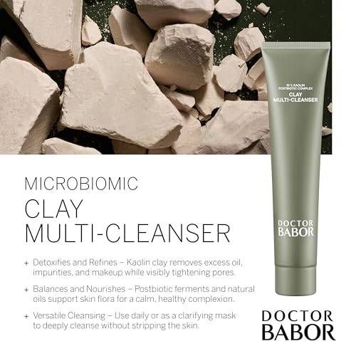 BABOR DOCTOR Microbiomic Clay Multi Cleanser (70 ml) - Vegan Facial Cleanser with Natural Ingredients for A Balanced, Radiant Complexion