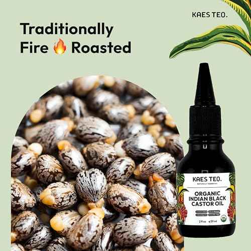 Organic Black Castor Oil for Hair Growth - Not Jamaican Black Castor Oil, 100% Pure Cold Pressed Hexane Free - USDA Certified, Skin, Nail, Scalp, Face, Thicker Eyebrows, Lashes 2 Fl Oz