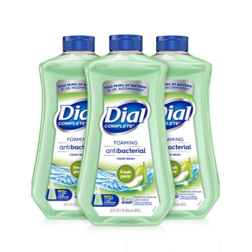 Dial Complete Antibacterial Foaming Hand Soap Refill, Fresh Pear, 32 fl oz