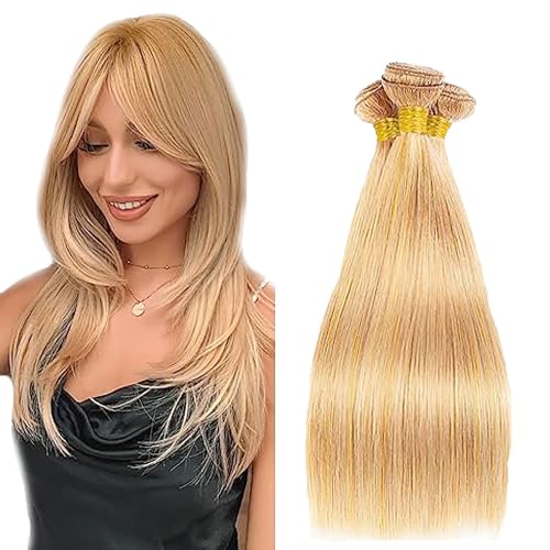 Fridnae P27/613 Blonde Straight Human Hair Bundles - 300G